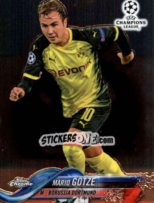 Sticker Mario Götze - UEFA Champions League Chrome 2017-2018 n. 67 - Topps