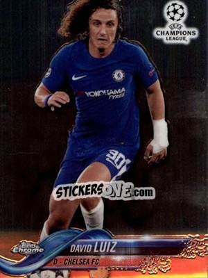 Sticker David Luiz - UEFA Champions League Chrome 2017-2018 n. 70 - Topps