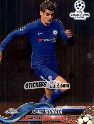 Sticker Alvaro Morata - UEFA Champions League Chrome 2017-2018 n. 82 - Topps