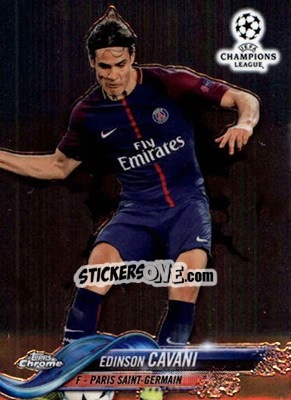 Sticker Edinson Cavani - UEFA Champions League Chrome 2017-2018 n. 85 - Topps