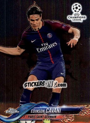 Sticker Edinson Cavani - UEFA Champions League Chrome 2017-2018 - Topps