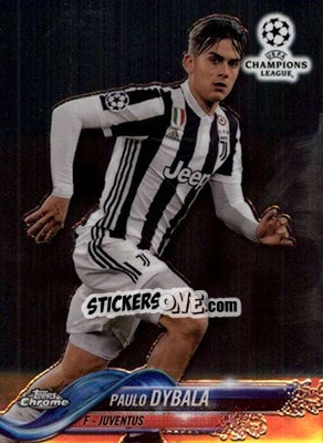 Sticker Paulo Dybala - UEFA Champions League Chrome 2017-2018 n. 88 - Topps