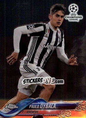 Cromo Paulo Dybala - UEFA Champions League Chrome 2017-2018 - Topps