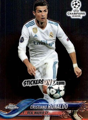 Sticker Cristiano Ronaldo - UEFA Champions League Chrome 2017-2018 n. 93 - Topps