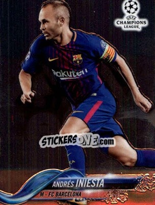 Sticker Andrés Iniesta - UEFA Champions League Chrome 2017-2018 n. 94 - Topps
