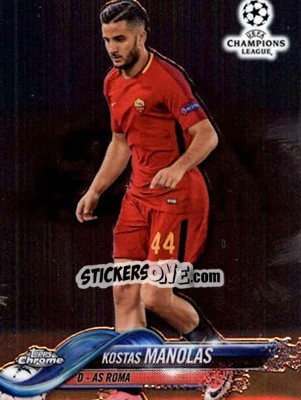 Sticker Kostas Manolas - UEFA Champions League Chrome 2017-2018 n. 96 - Topps