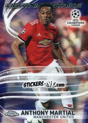 Sticker Anthony Martial - UEFA Champions League Chrome 2017-2018 n. LS-AM - Topps