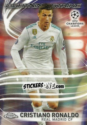 Sticker Cristiano Ronaldo - UEFA Champions League Chrome 2017-2018 n. LS-CR - Topps