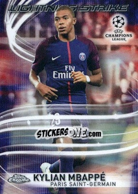 Sticker Kylian Mbappé - UEFA Champions League Chrome 2017-2018 n. LS-KM - Topps