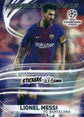 Sticker Lionel Messi - UEFA Champions League Chrome 2017-2018 n. LS-LM - Topps