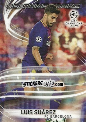 Sticker Luis Suárez - UEFA Champions League Chrome 2017-2018 n. LS-LS - Topps