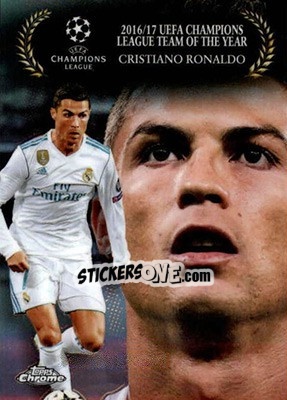 Sticker Cristiano Ronaldo - UEFA Champions League Chrome 2017-2018 n. AW-CR - Topps