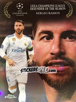 Sticker Sergio Ramos - UEFA Champions League Chrome 2017-2018 - Topps