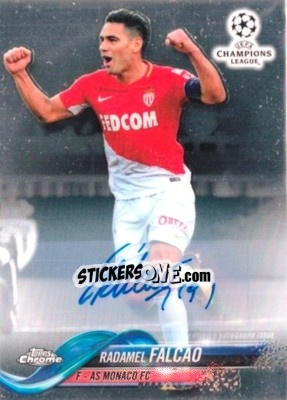 Sticker Radamel Falcao - UEFA Champions League Chrome 2017-2018 n. 43AP - Topps