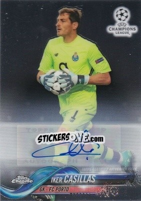 Sticker Iker Casillas - UEFA Champions League Chrome 2017-2018 n. 44AP - Topps