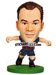 Sticker Andrés Iniesta - Soccerstarz Figures n. 101 - Soccerstarz