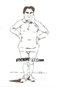 Sticker Caricatura del Franco Bontadini - Inter Story Dal 1908 Al 1930 n. 129 - Masters Edizioni