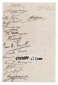 Sticker Il documento ufficiale che sancisce la nascita dell'Inter - Inter Story Dal 1908 Al 1930 - Masters Edizioni