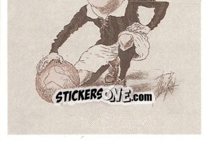 Sticker Caricatura di Ermanno Aebi (Puzzle) - Inter Story Dal 1908 Al 1930 n. 42 - Masters Edizioni