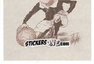 Sticker Caricatura di Ermanno Aebi (Puzzle) - Inter Story Dal 1908 Al 1930 - Masters Edizioni