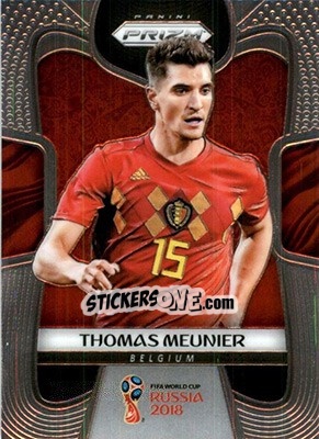 Sticker Thomas Meunier - FIFA World Cup Russia 2018. Prizm - Panini