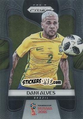 Figurina Dani Alves - FIFA World Cup Russia 2018. Prizm - Panini