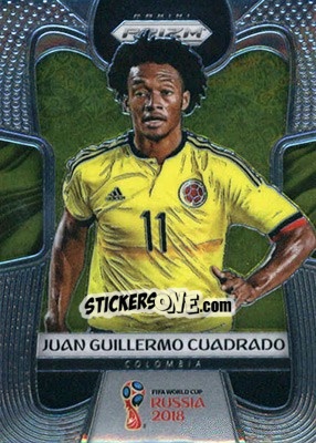 Figurina Juan Guillermo Cuadrado - FIFA World Cup Russia 2018. Prizm - Panini