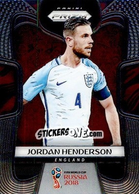 Sticker Jordan Henderson - FIFA World Cup Russia 2018. Prizm - Panini