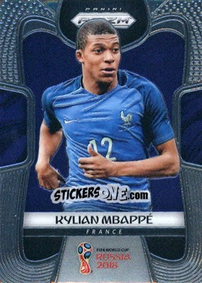 Sticker Kylian Mbappe - FIFA World Cup Russia 2018. Prizm - Panini