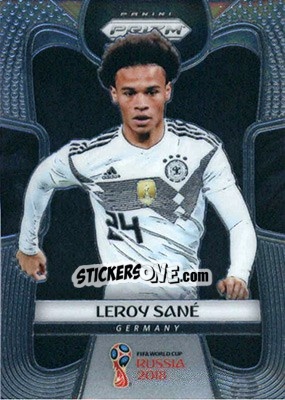 Cromo Leroy Sane - FIFA World Cup Russia 2018. Prizm - Panini