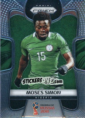 Sticker Moses Simon - FIFA World Cup Russia 2018. Prizm - Panini