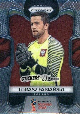 Sticker Lukasz Fabianski - FIFA World Cup Russia 2018. Prizm - Panini
