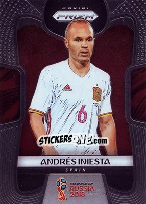 Cromo Andres Iniesta - FIFA World Cup Russia 2018. Prizm - Panini