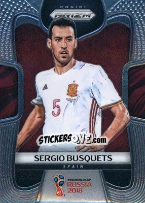 Cromo Sergio Busquets - FIFA World Cup Russia 2018. Prizm - Panini