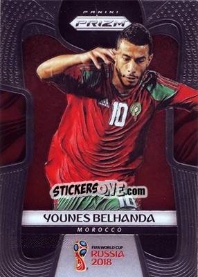 Sticker Younes Belhanda - FIFA World Cup Russia 2018. Prizm - Panini