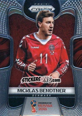 Sticker Nicklas Bendtner - FIFA World Cup Russia 2018. Prizm - Panini
