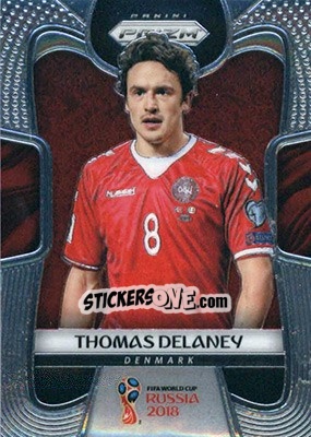 Figurina Thomas Delaney - FIFA World Cup Russia 2018. Prizm - Panini