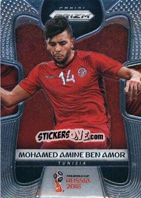 Sticker Mohamed Amine Ben Amor - FIFA World Cup Russia 2018. Prizm - Panini