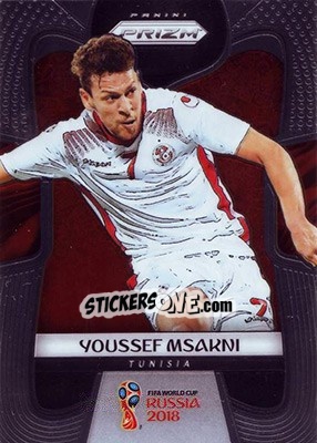 Figurina Youssef Msakni - FIFA World Cup Russia 2018. Prizm - Panini