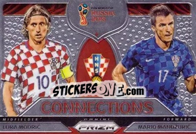 Figurina Luka Modric / Mario Mandzukic - FIFA World Cup Russia 2018. Prizm - Panini