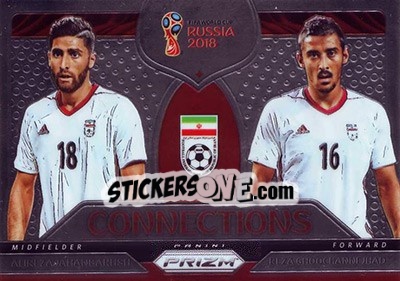 Sticker Alireza Jahanbakhsh / Reza Ghoochannejhad - FIFA World Cup Russia 2018. Prizm - Panini