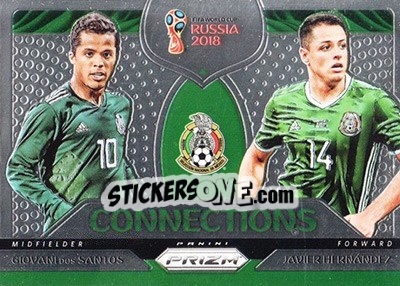 Cromo Giovani Dos Santos / Javier Hernandez - FIFA World Cup Russia 2018. Prizm - Panini