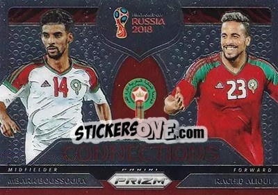 Cromo Mbark Boussoufa / Rachid Alioui - FIFA World Cup Russia 2018. Prizm - Panini