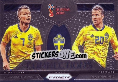 Cromo Ola Toivonen / Sebastian Larsson - FIFA World Cup Russia 2018. Prizm - Panini