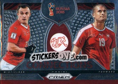 Cromo Eren Derdiyok / Xherdan Shaqiri - FIFA World Cup Russia 2018. Prizm - Panini