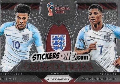 Sticker Dele Alli / Marcus Rashford - FIFA World Cup Russia 2018. Prizm - Panini
