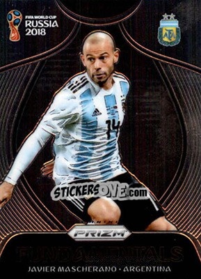 Sticker Javier Mascherano - FIFA World Cup Russia 2018. Prizm - Panini