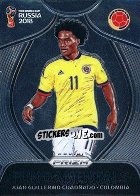 Sticker Juan Guillermo Cuadrado - FIFA World Cup Russia 2018. Prizm - Panini