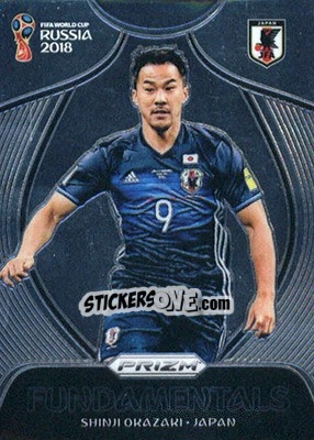 Sticker Shinji Okazaki - FIFA World Cup Russia 2018. Prizm - Panini