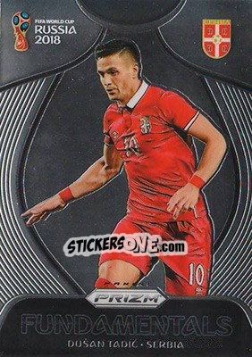 Sticker Dusan Tadic - FIFA World Cup Russia 2018. Prizm - Panini